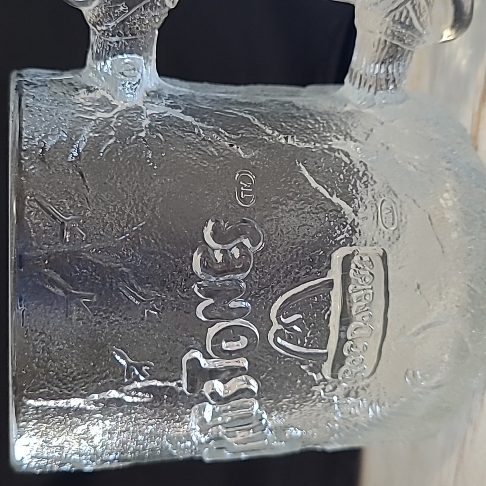 1993 McDonald's The Flintstones pre Dawn Mug RocDonalds Collectible Clear Glass - Picture 2 of 9